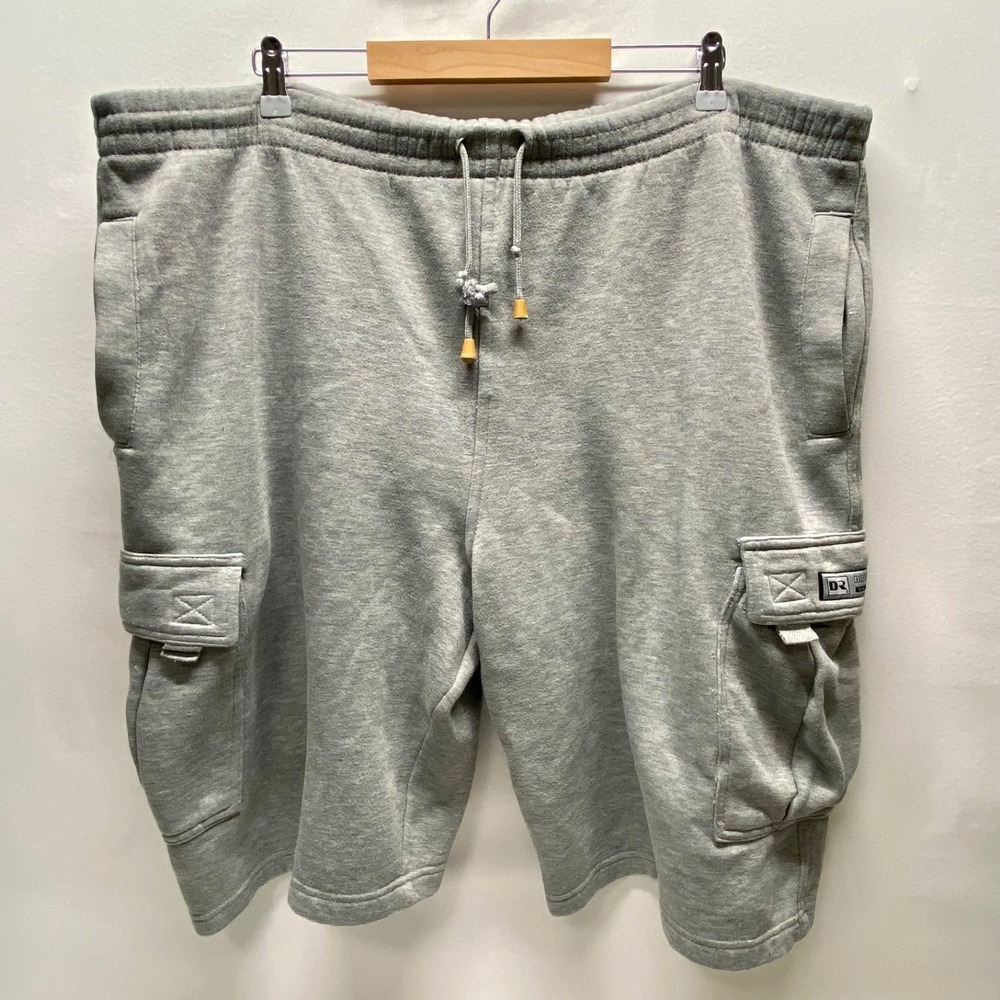 Vintage DREAM USA Shorts Men's XL Gray Fleece Cargo Oversize Fit Casual Y2K GUC